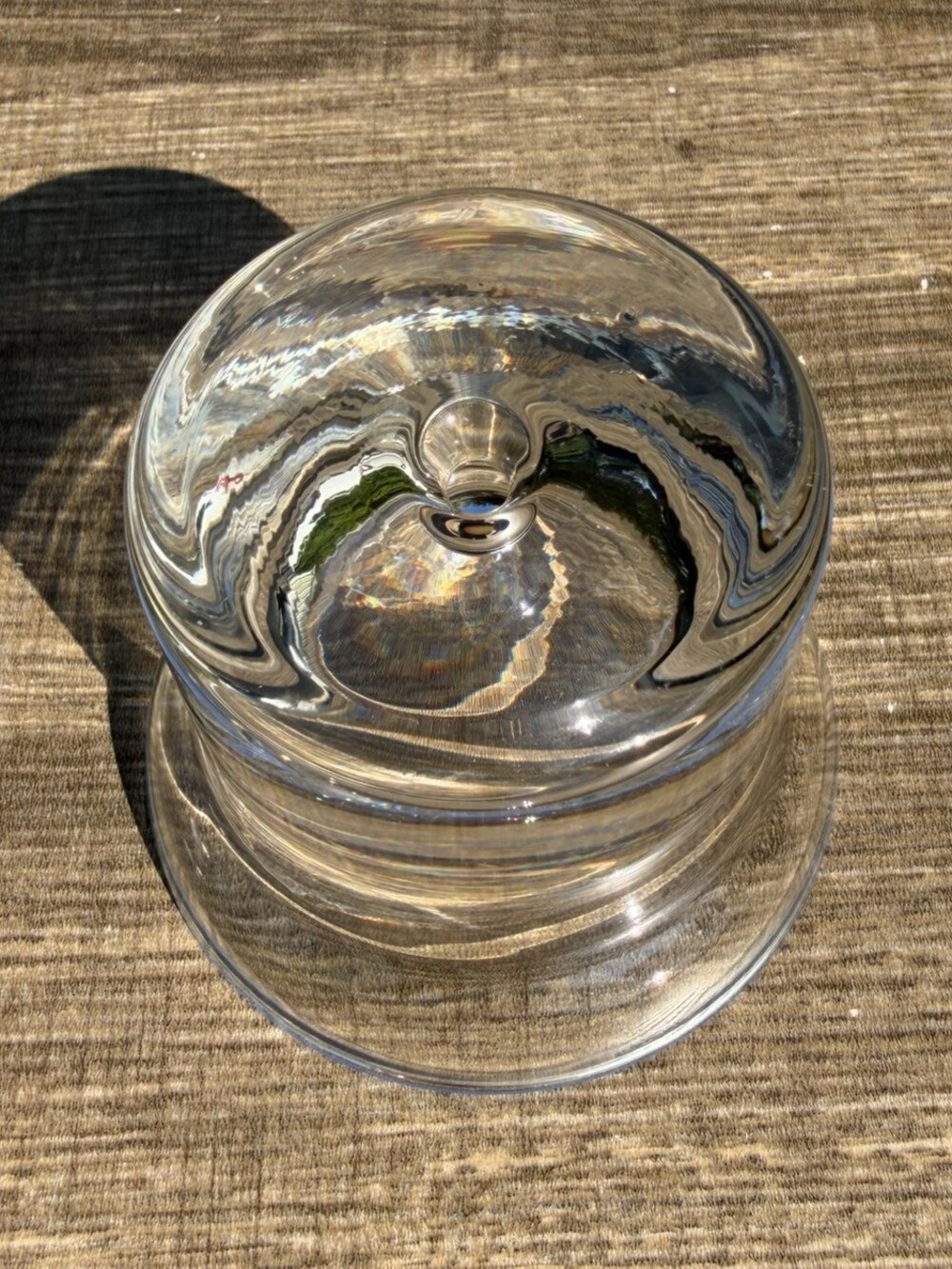 Vintage Krosno Poland Hand Blown Clear Glass Votive Tealight Candle Holder 4" - Picture 5 of 6
